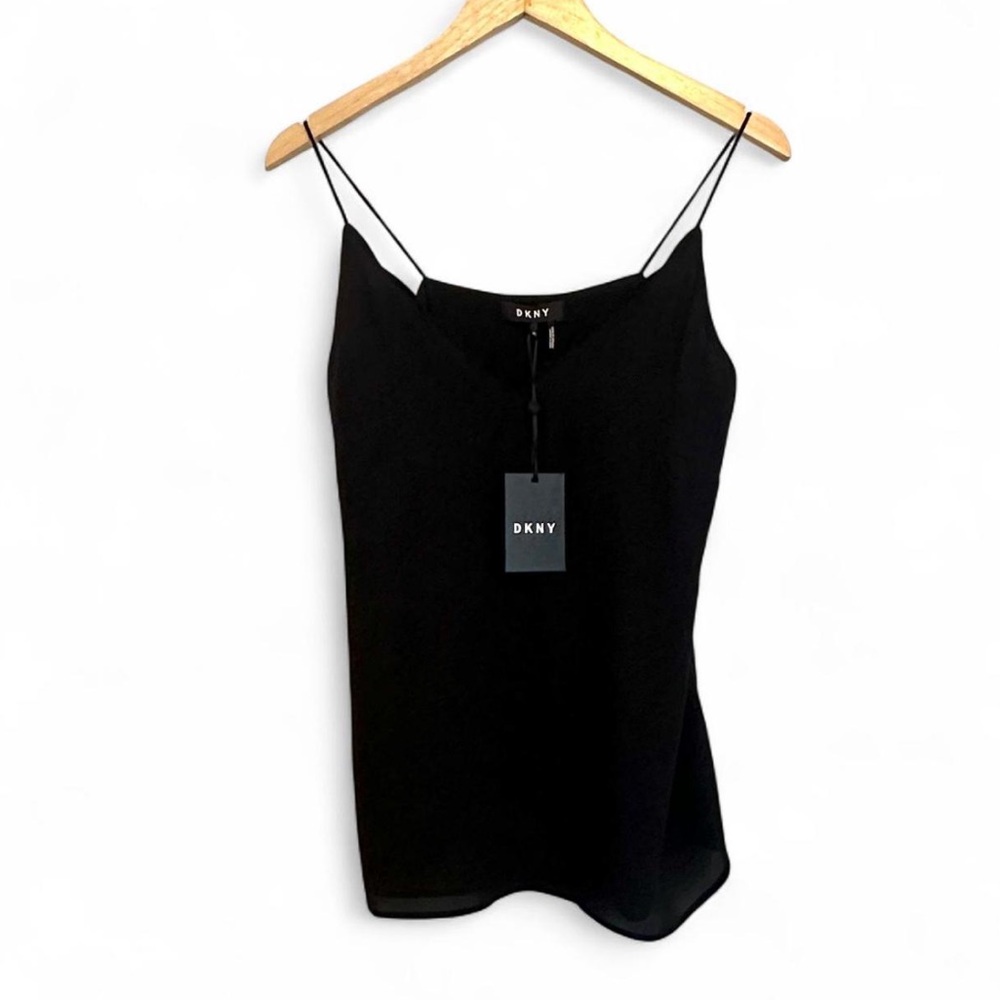 NWT DKNY Elegant Black Camisole Top
